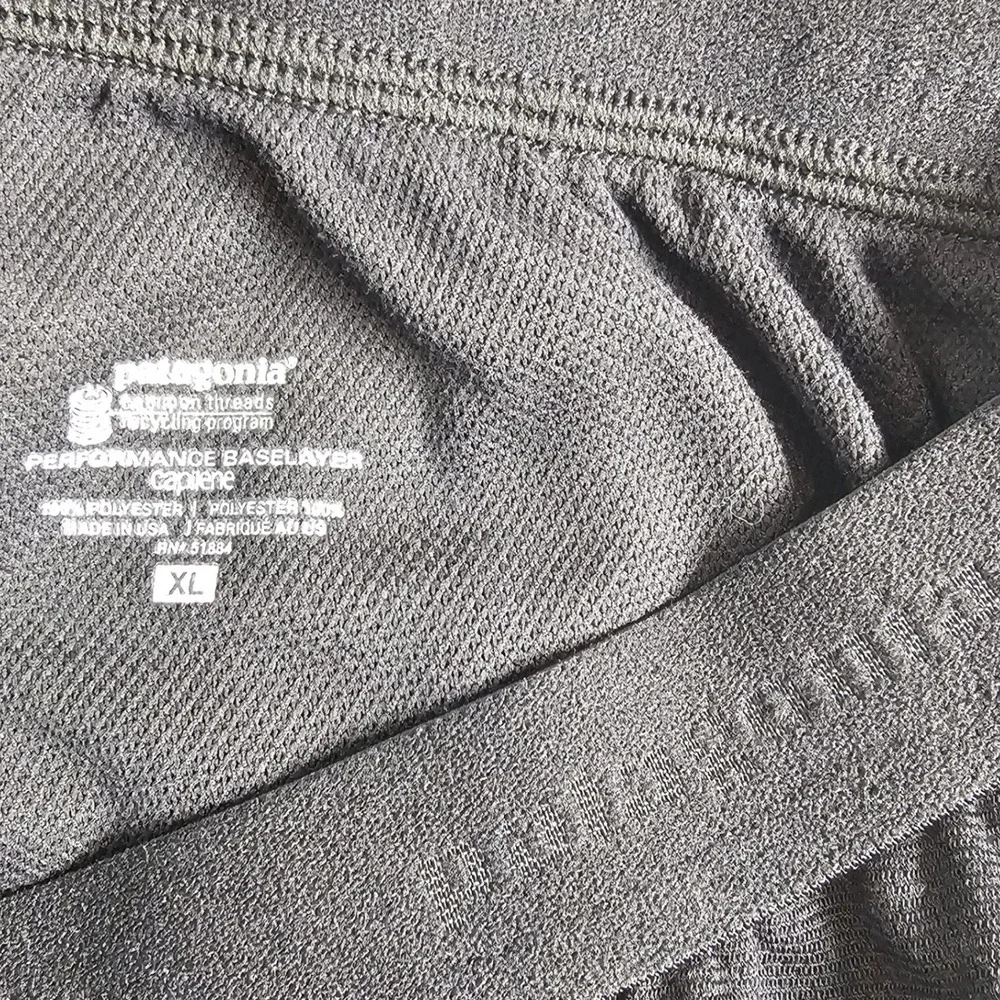 Patagonia Capilene Performance Baselayer Pants Mens XL‎ Black Thermal Ski Snow